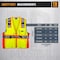 Tr Industrial Class 2 Safety Vest with Pockets and Zipper Closure, 3M Strips, XXL TR88055-3M-XXL - alternate 6